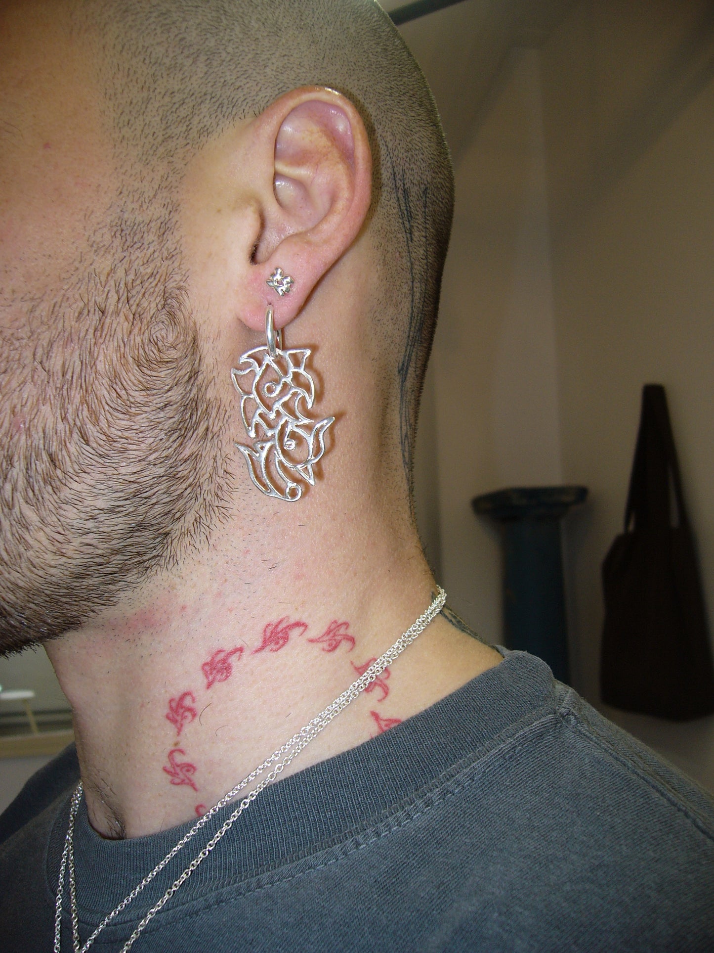 boucle d'oreille FLORALE en argent sterling - collaboration ZEPHYR