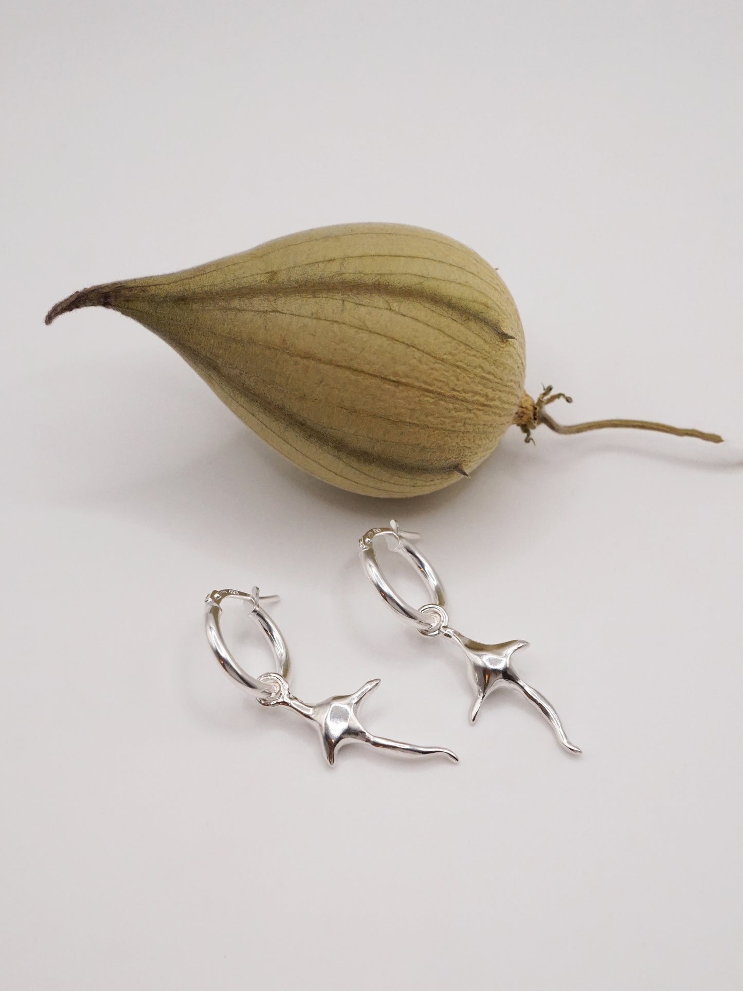 sterling silver SPINULE hoops