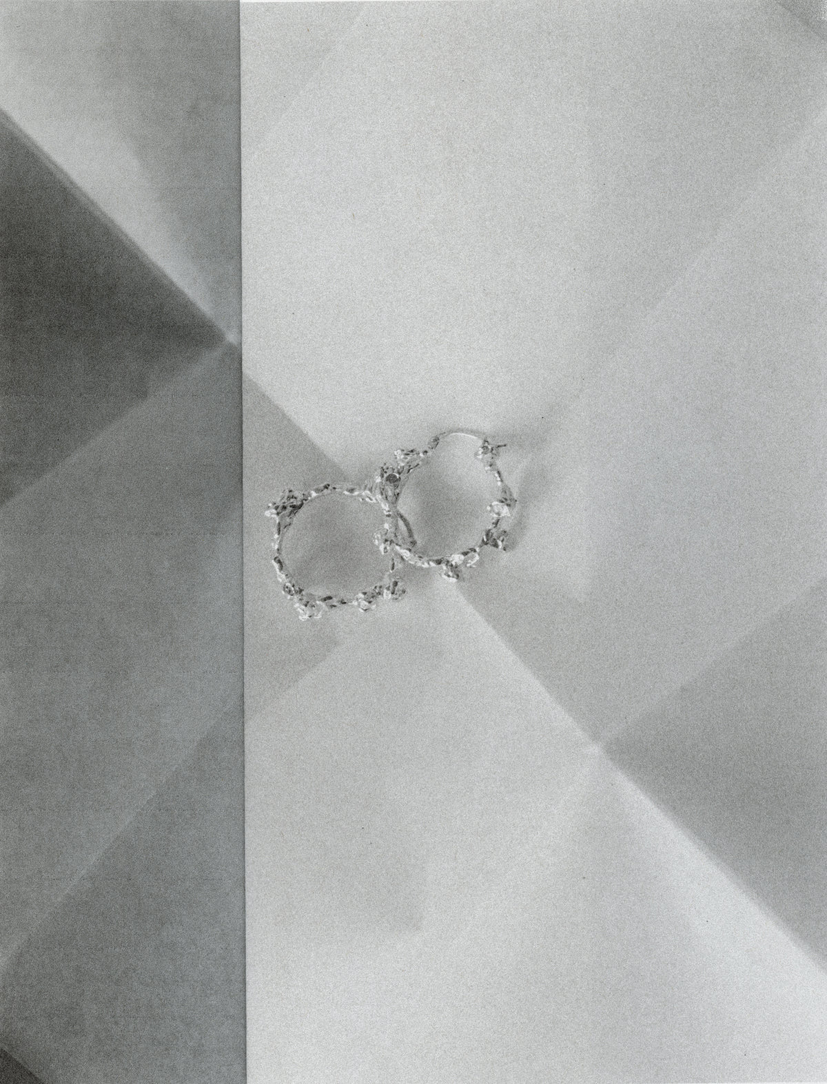 boucles d'oreilles créoles BOUQUET en argent sterling
