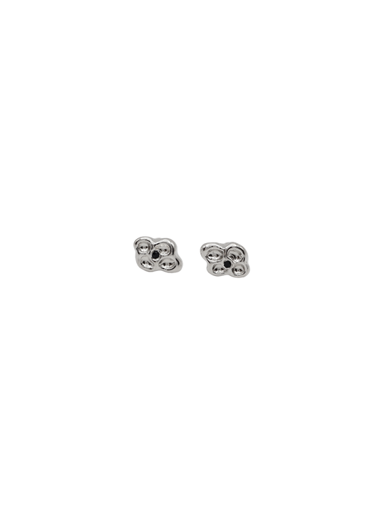 boucles d'oreilles CROQUÉE en argent sterling et saphirs
