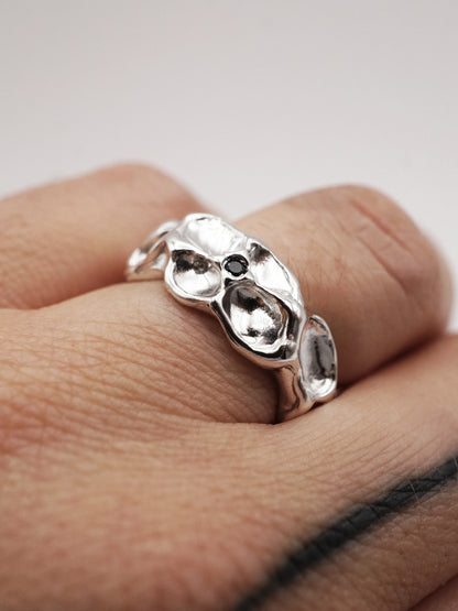 Bague ARCHEOLOGIE I en argent sterling avec saphir