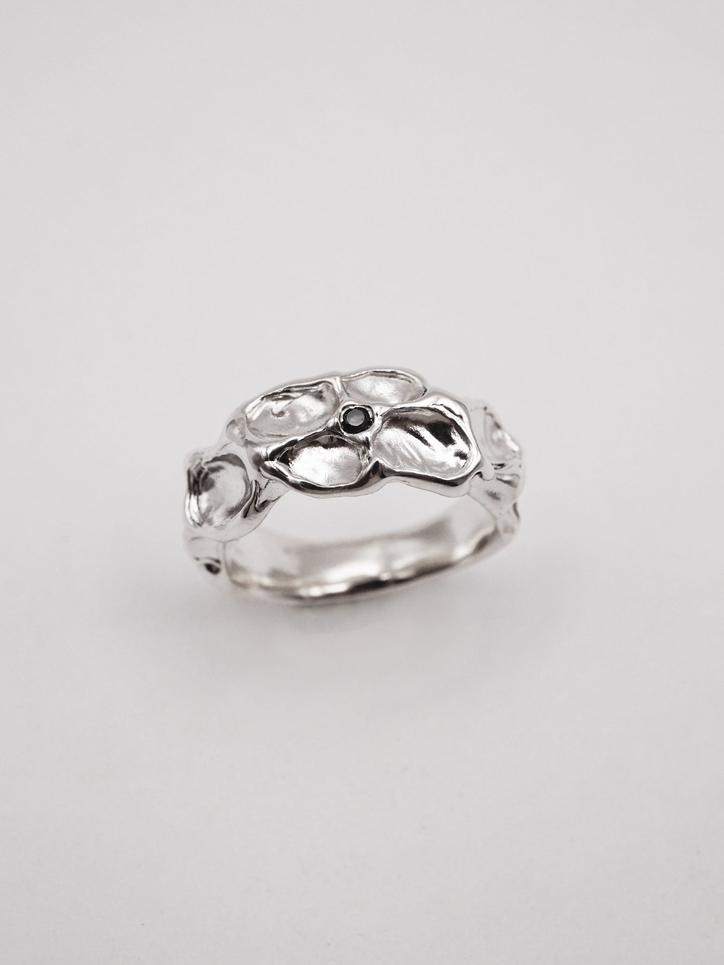Bague ARCHEOLOGIE I en argent sterling avec saphir