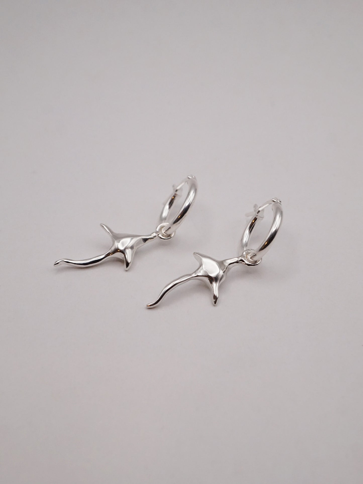 sterling silver SPINULE hoops