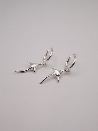 sterling silver SPINULE hoops