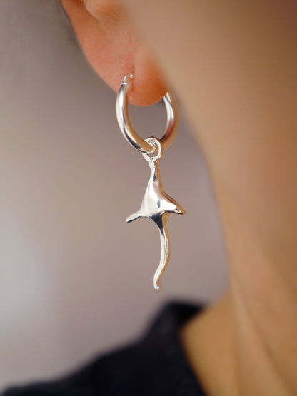 sterling silver SPINULE hoops