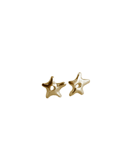 LUMIÈRE gold earrings with or without sapphire