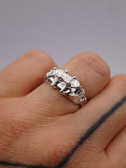bague CROQUÉE OOAK en argent sterling