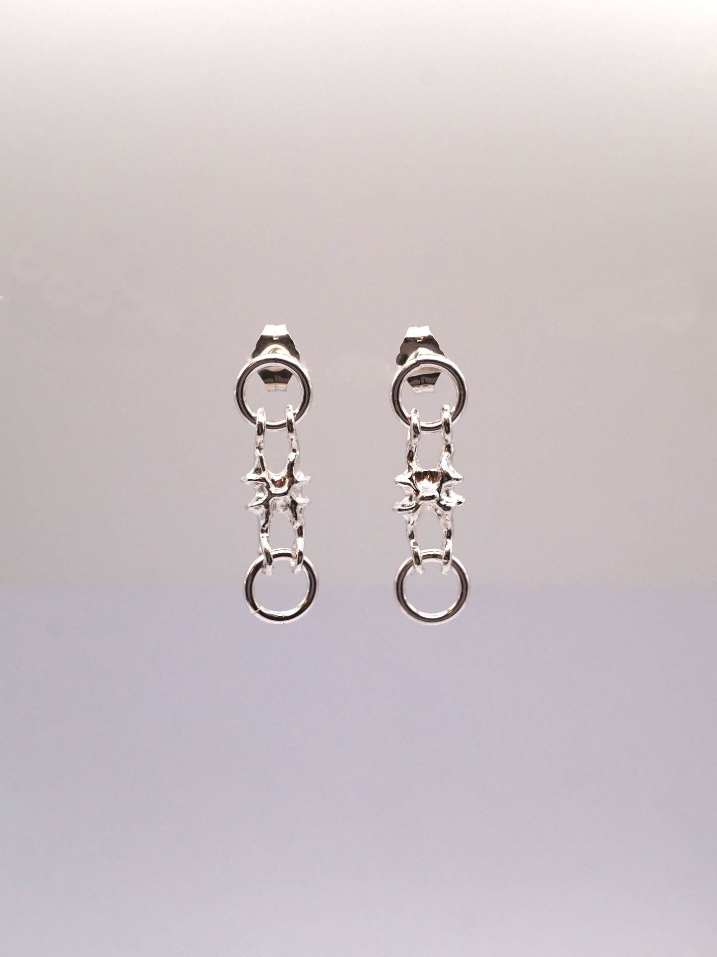Boucles d'oreilles MICROC en argent sterling