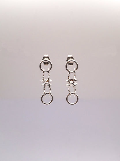 Boucles d'oreilles MICROC en argent sterling