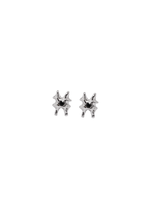 sterling silver ARCHEOLOGIE I stud earring with sapphire