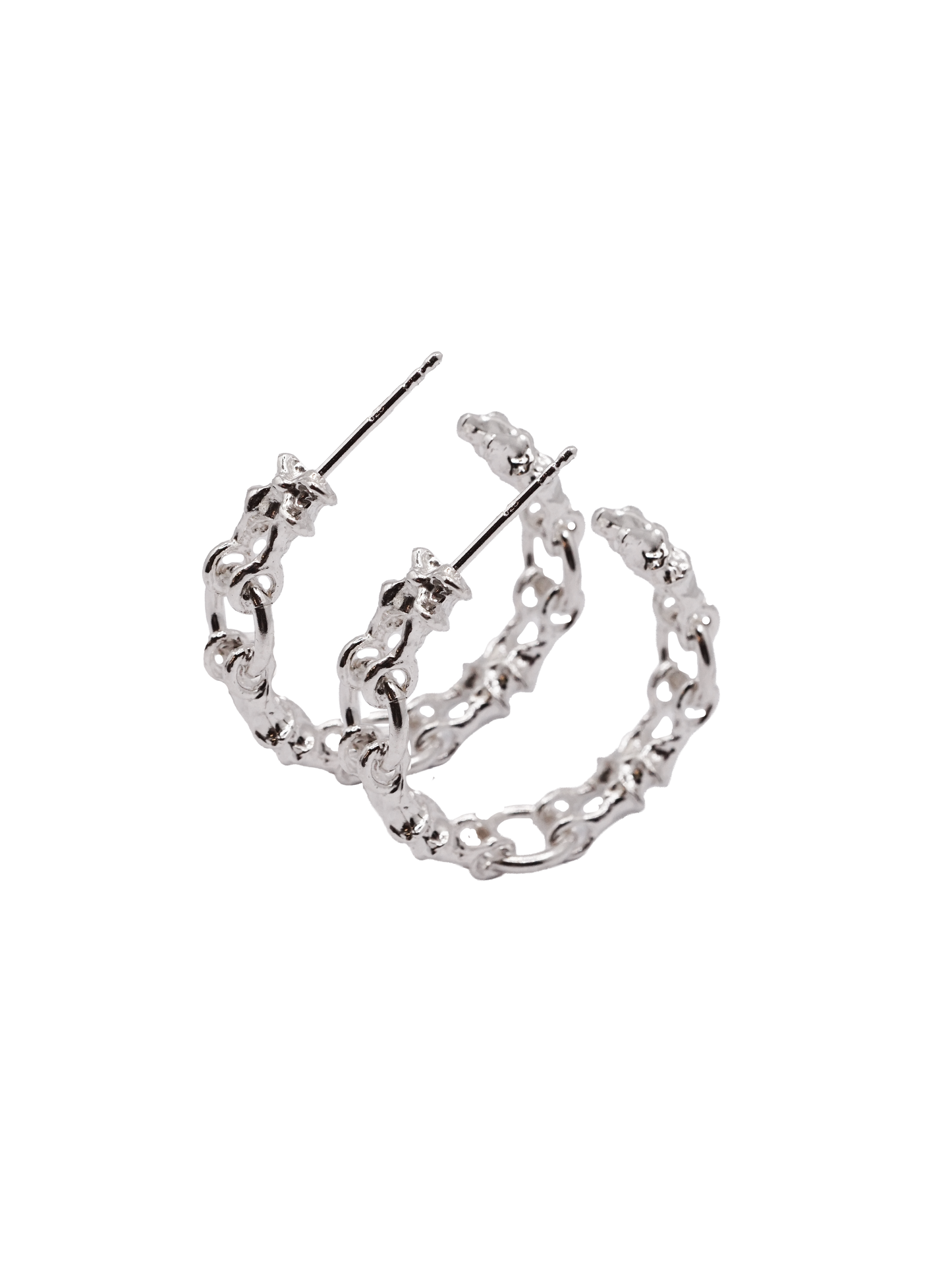 Créoles MICROC en argent sterling