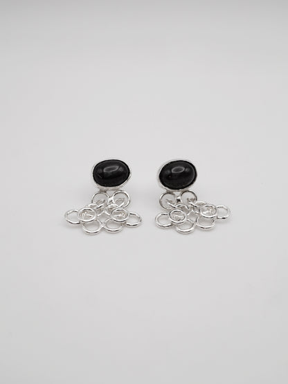 sterling silver TRAME III with star sapphires