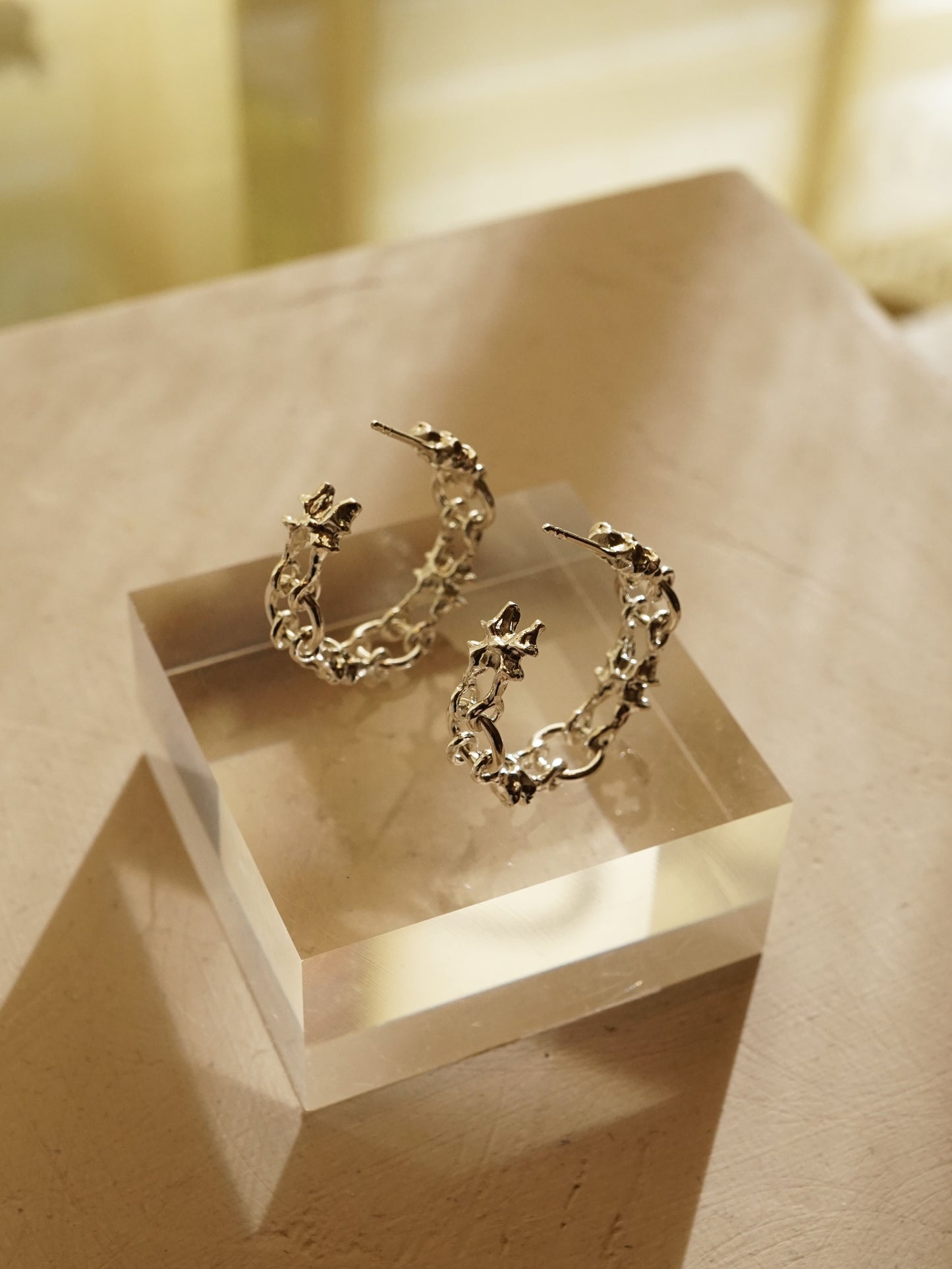 Créoles MICROC en argent sterling