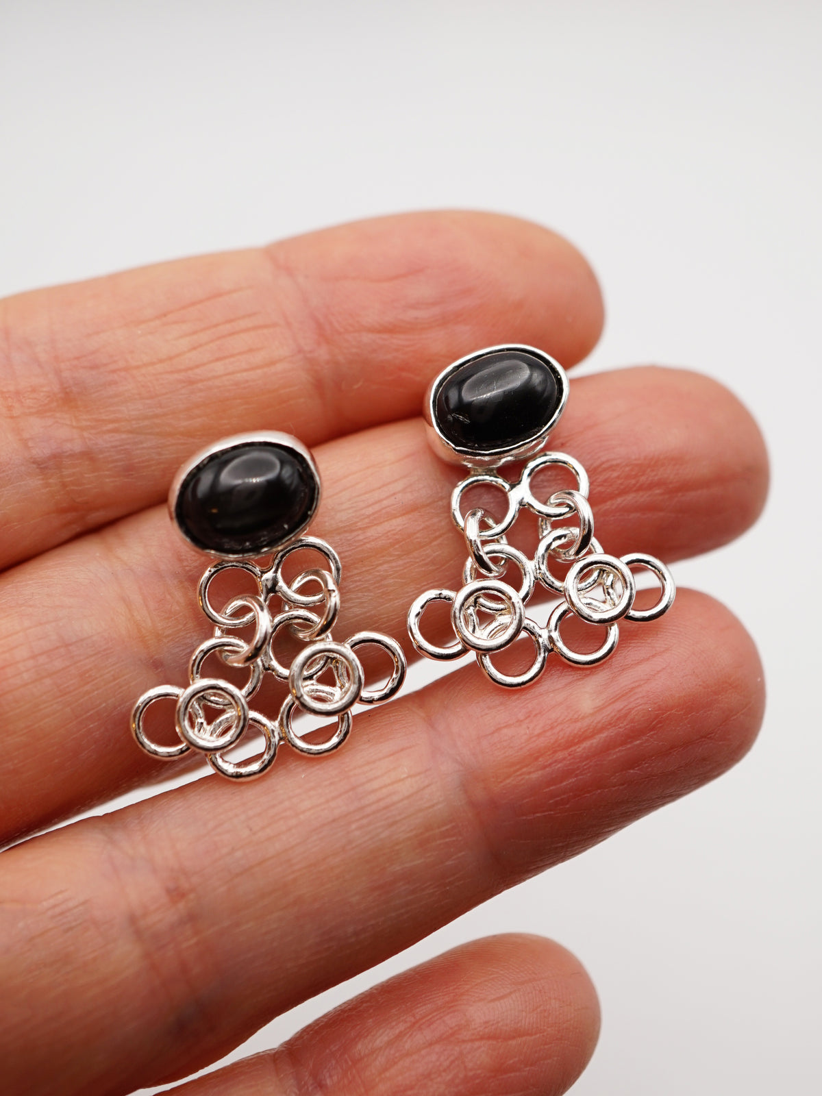 sterling silver TRAME III with star sapphires