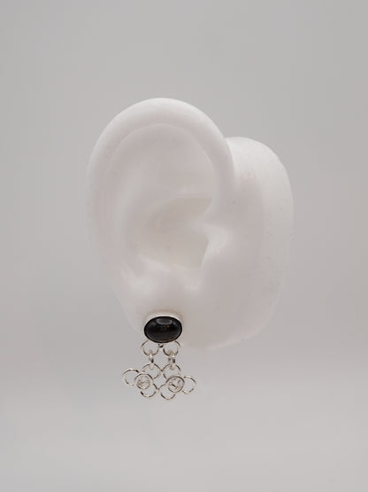 sterling silver TRAME III with star sapphires