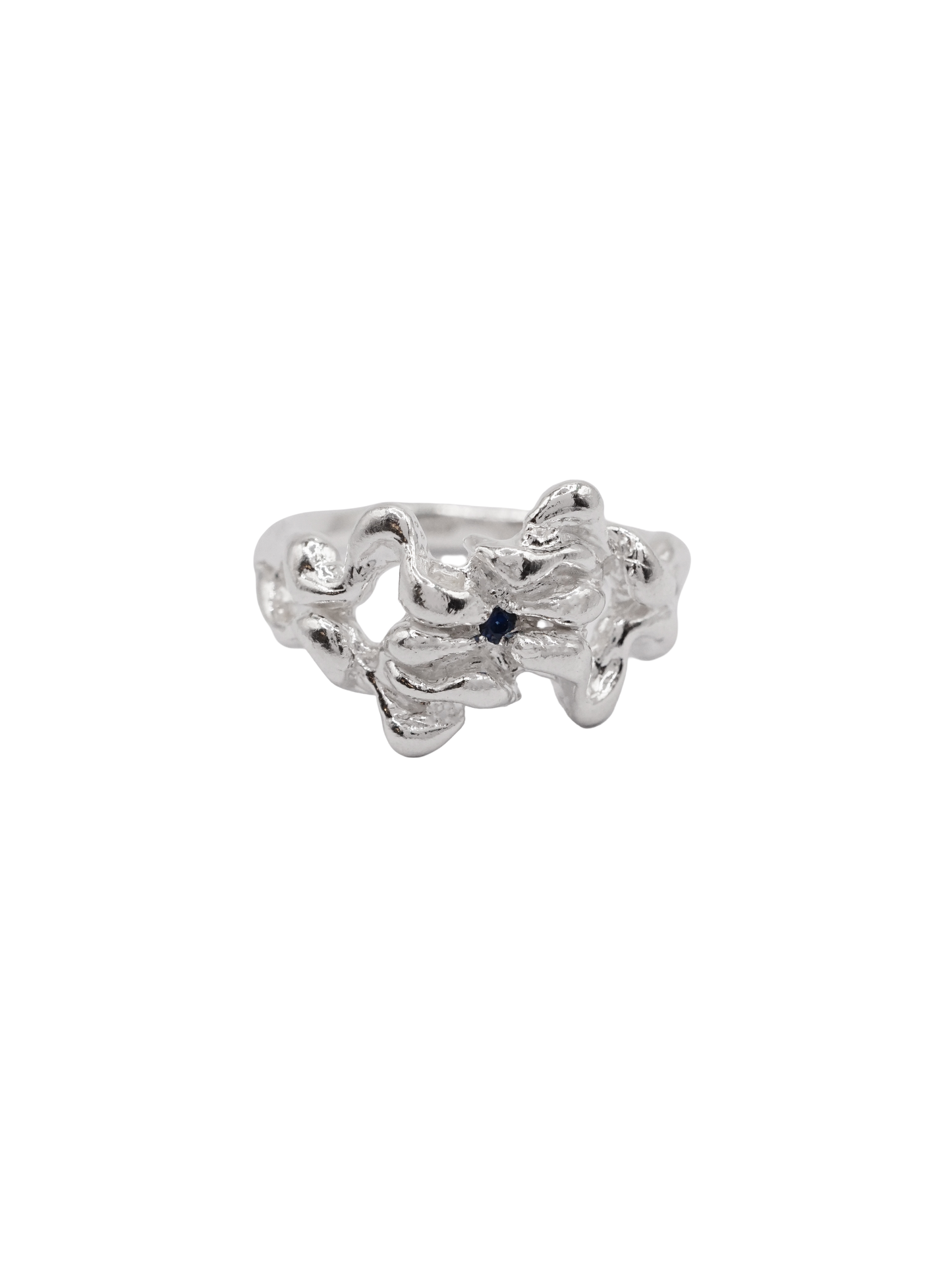 Bague MOVE en argent sterling avec saphirs B8