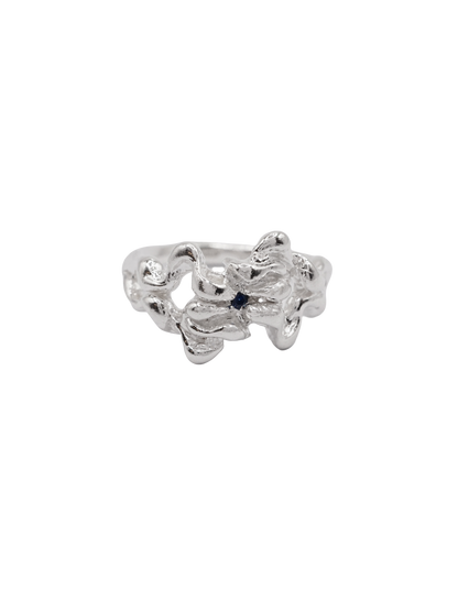 Bague MOVE en argent sterling avec saphirs B8