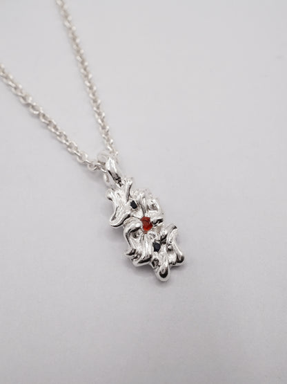 Collier MOVE en argent sterling avec saphirs II