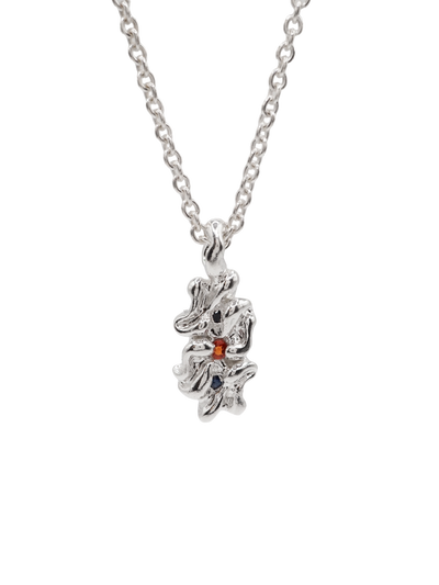 Collier MOVE en argent sterling avec saphirs II