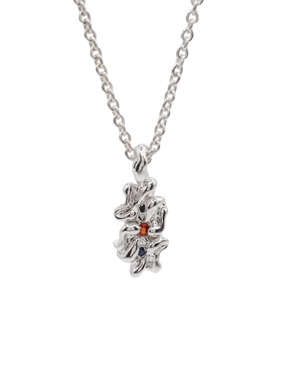 Collier MOVE en argent sterling avec saphirs II