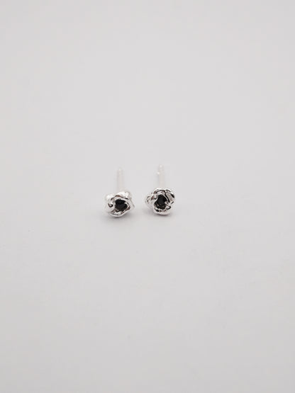 boucles d'oreilles BOURGEON en argent sterling et saphirs