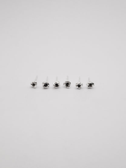 boucles d'oreilles BOURGEON en argent sterling et saphirs