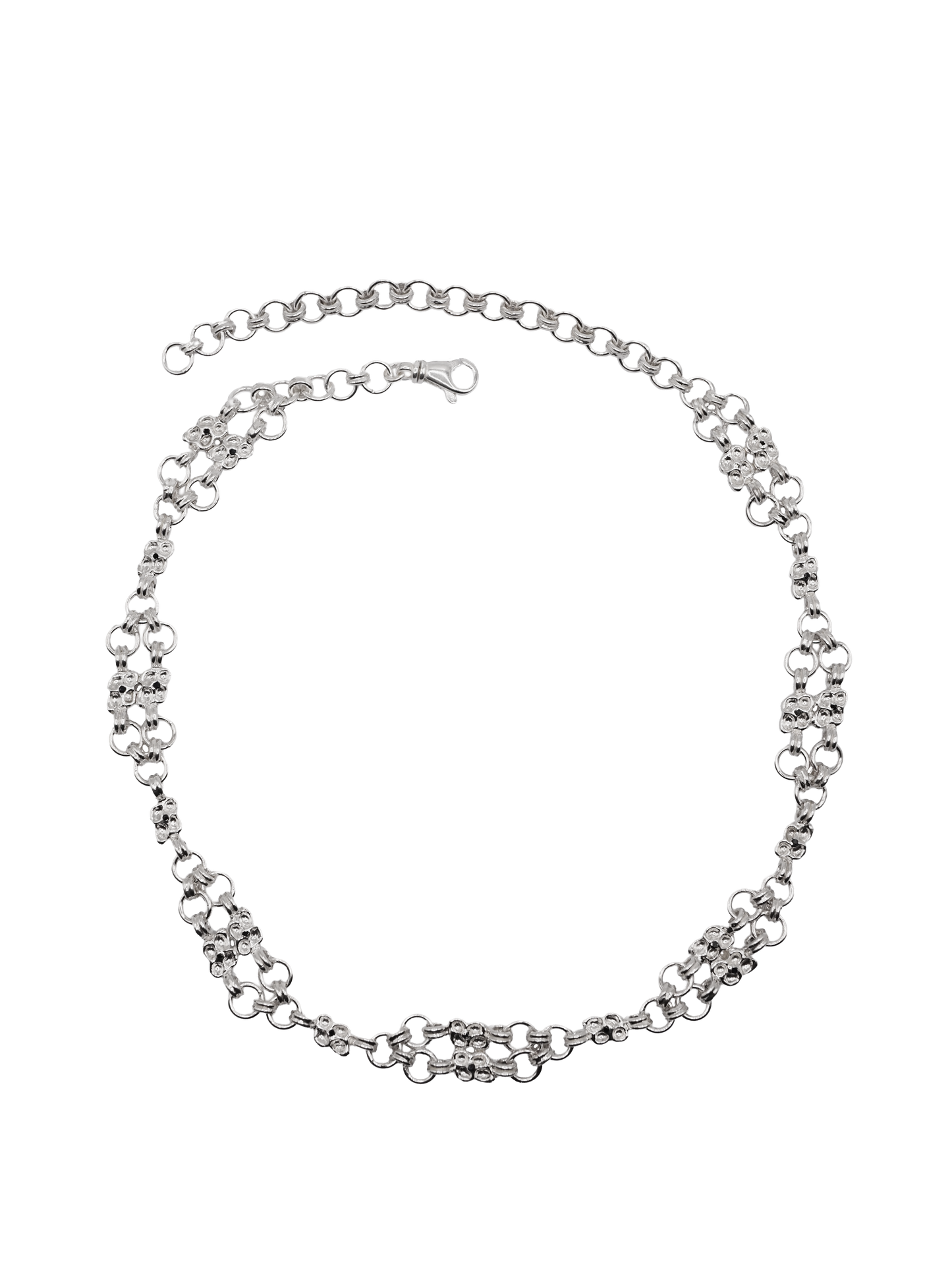 ARMURE sterling silver and dark blue sapphires choker necklace