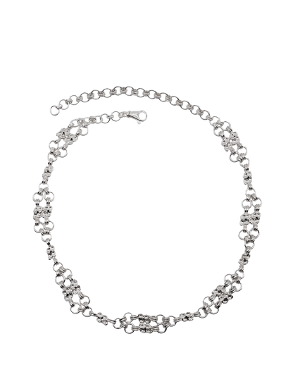 ARMURE sterling silver and dark blue sapphires choker necklace