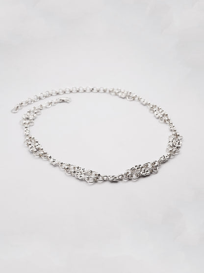 ARMURE sterling silver and dark blue sapphires choker necklace