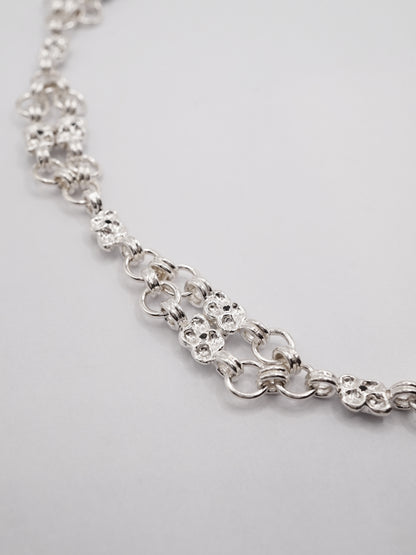ARMURE sterling silver and dark blue sapphires choker necklace