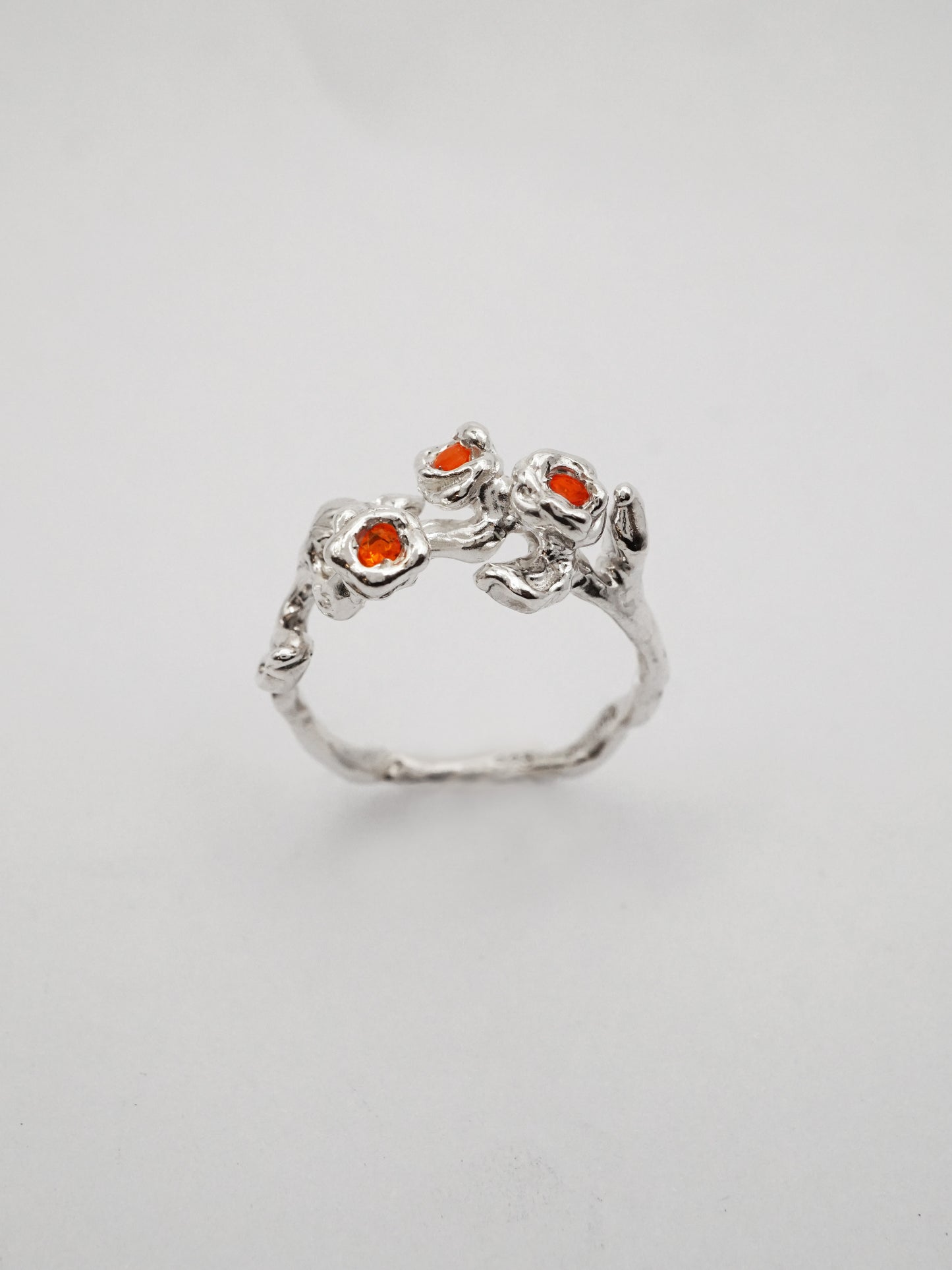 Bague TRIO en argent sterling avec pierres