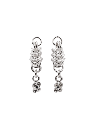 sterling silver OOAK CHAINMAIL earrings