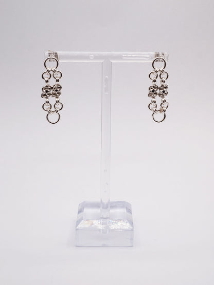 sterling silver ARMURE earrings with sapphires