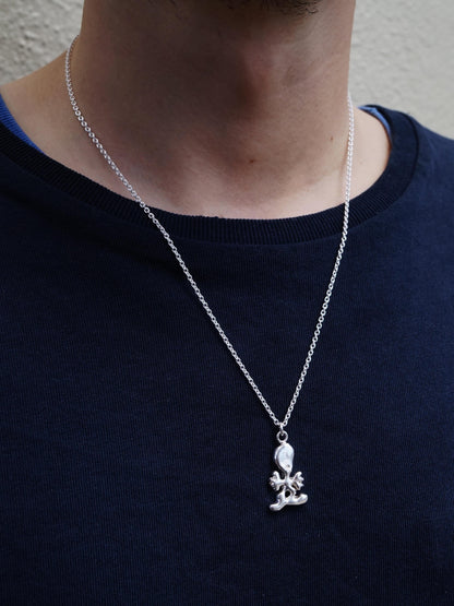 Collier YAPPER en argent sterling de la collaboration avec GABOR BATA: "NECKLESS"