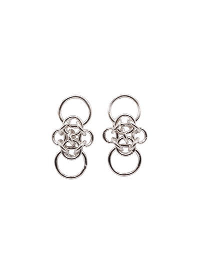 sterling silver OOAK CHAINMAIL earrings III