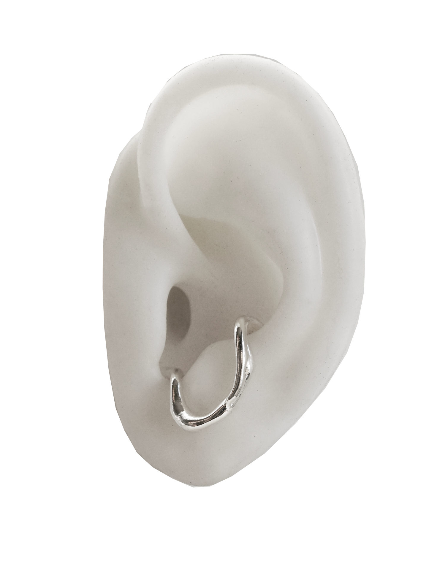 Boucle d'oreille G004 pour deux piercings côte à côte