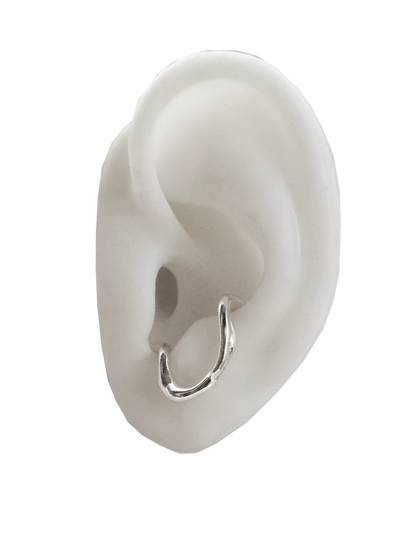 Boucle d'oreille G004 pour deux piercings côte à côte