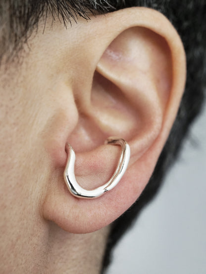 Boucle d'oreille G004 pour deux piercings côte à côte