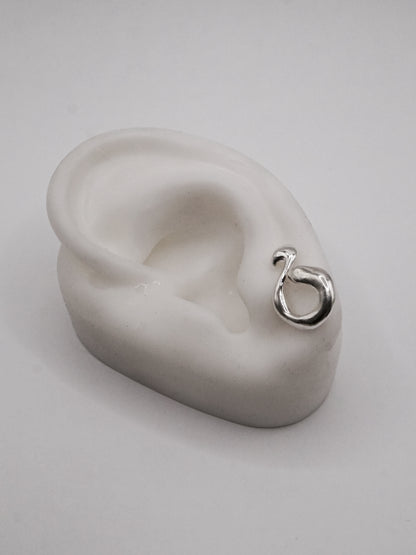 Boucle d'oreille ooak G1 pour deux piercings côte à côte