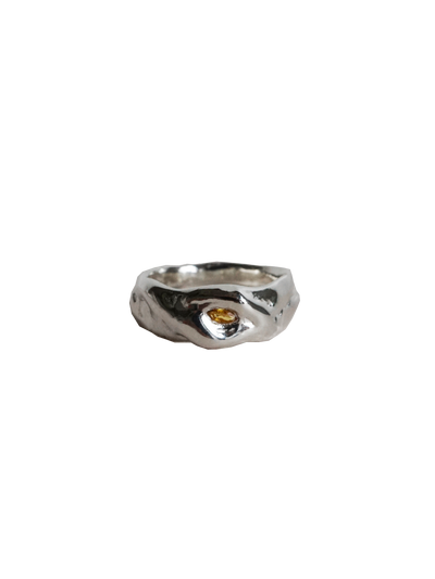 bague FENESTRA en argent sterling avec saphir