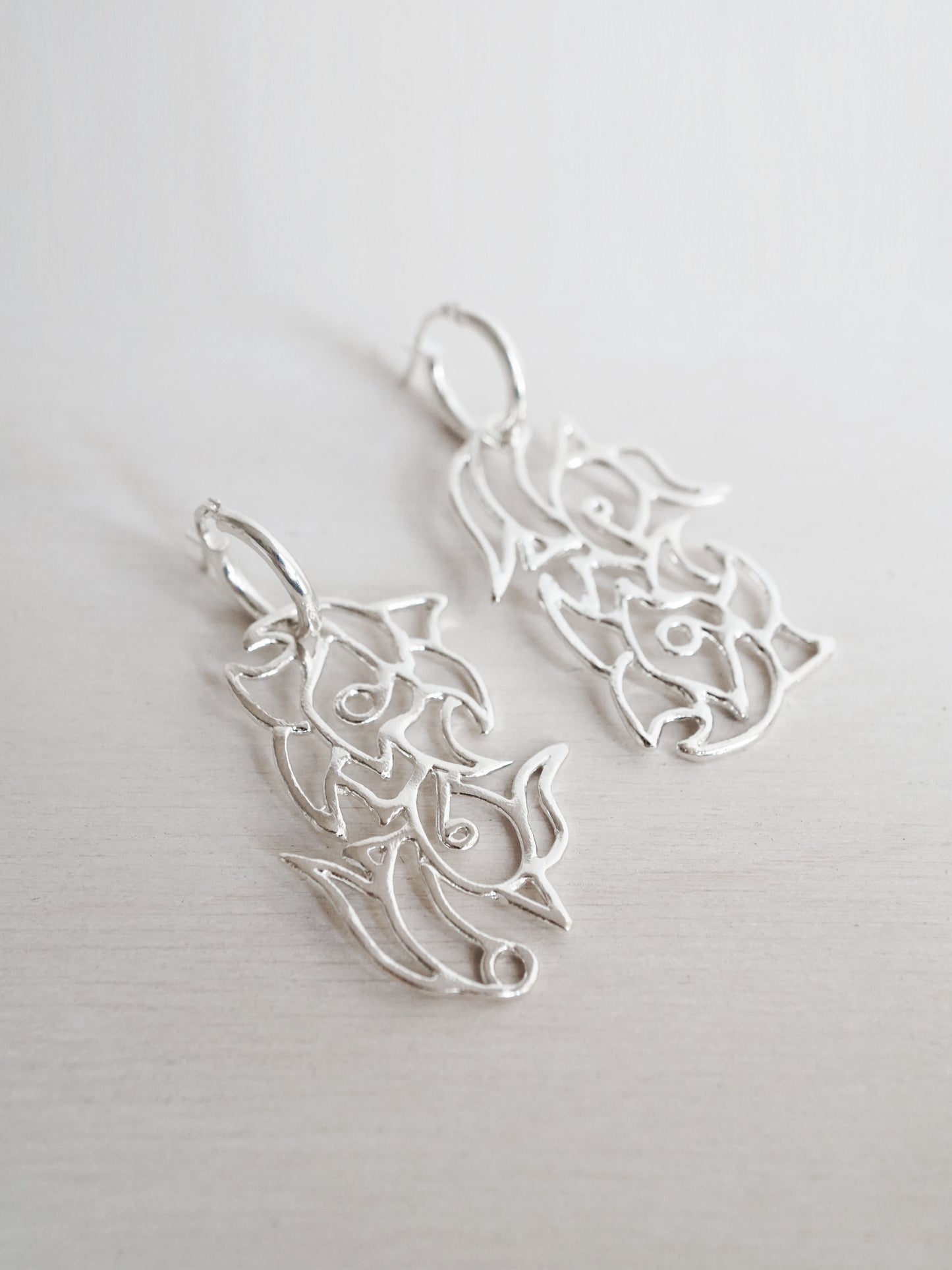 sterling silver ROSE earring - ZEPHYR collab