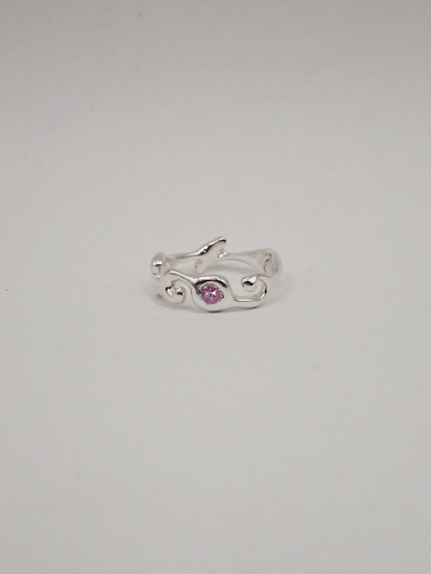 bague LLAMA en argent sterling avec saphir