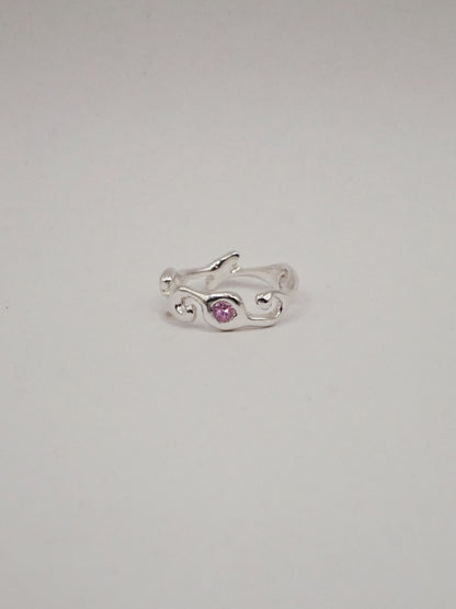 bague LLAMA en argent sterling avec saphir