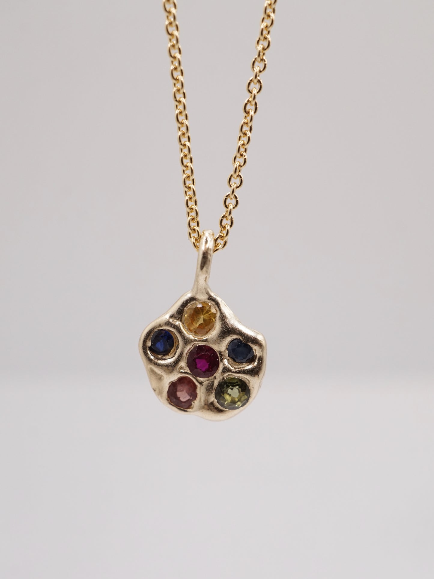 10kt gold OOAK AMAS pendant necklace