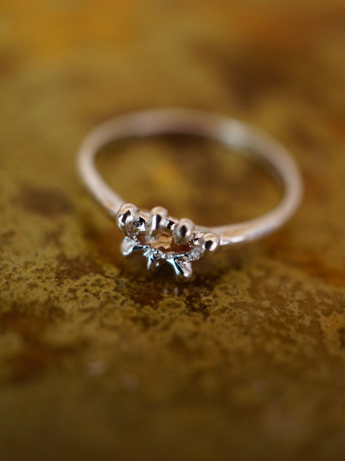 FLYTRAP ring with sapphire