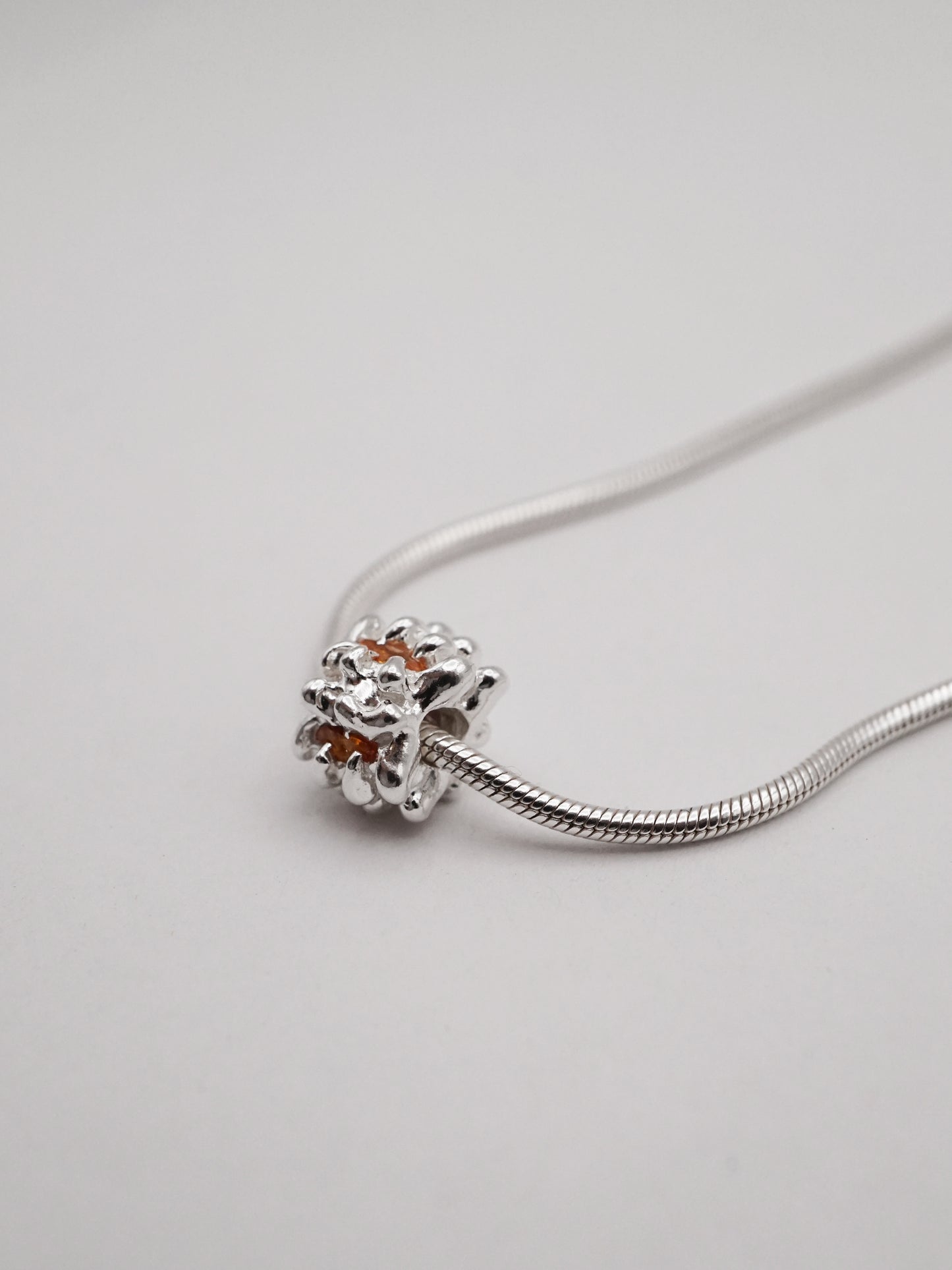 sterling silver MOULIN necklace with sapphires