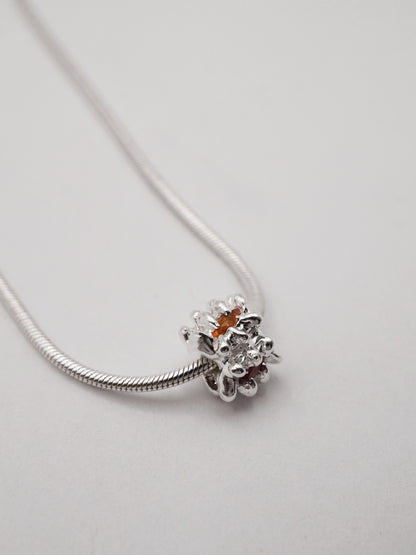 sterling silver MOULIN necklace with sapphires