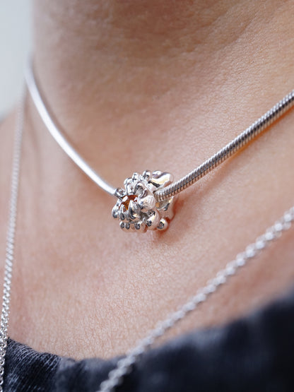 sterling silver MOULIN necklace with sapphires