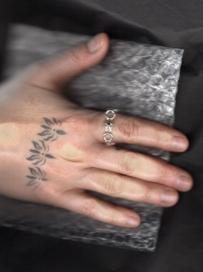 Bague MICROC en argent sterling