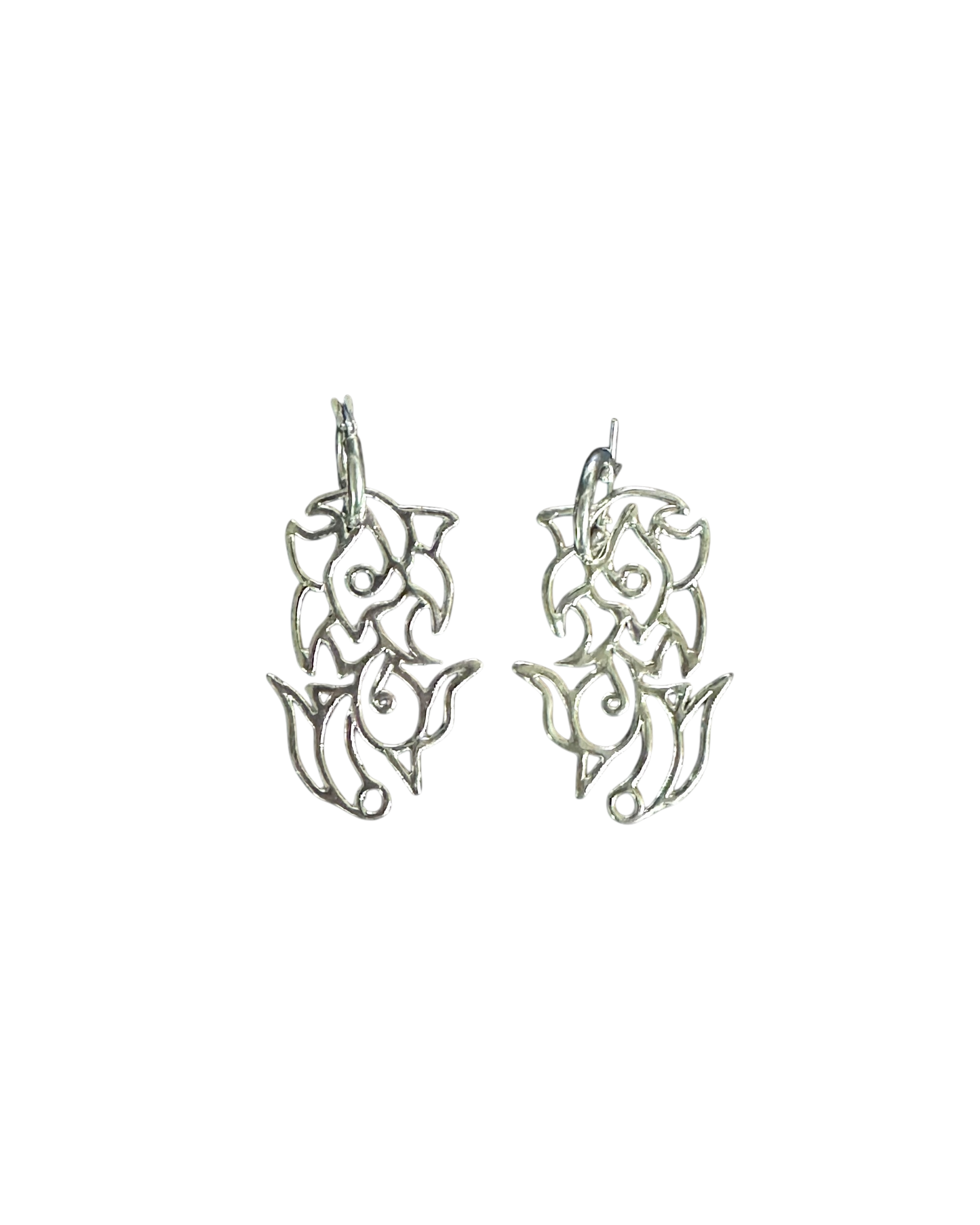 Boucle d'oreille ROSE en argent sterling - collaboration ZEPHYR